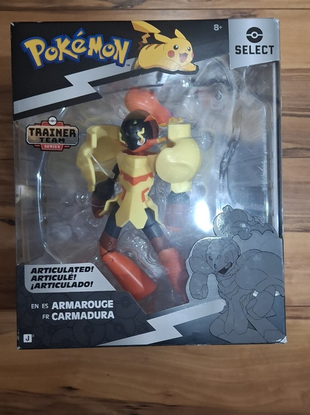 Pokemon Armorouge Trainer Team Select Figure - Yellow & Red